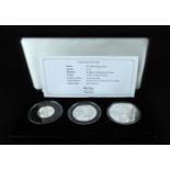 JUBILEE MINT; 'The Saint George and the Dragon Solid Silver Proof Coin Collection', comprising £