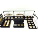 HEIRLOOM COIN COLLECTIONS; three commemorative Elizabeth II coin sets, titled 'Lifetime of Service',