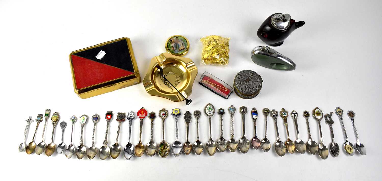 A collectors' lot comprising table lighters, collectors' spoons, etc