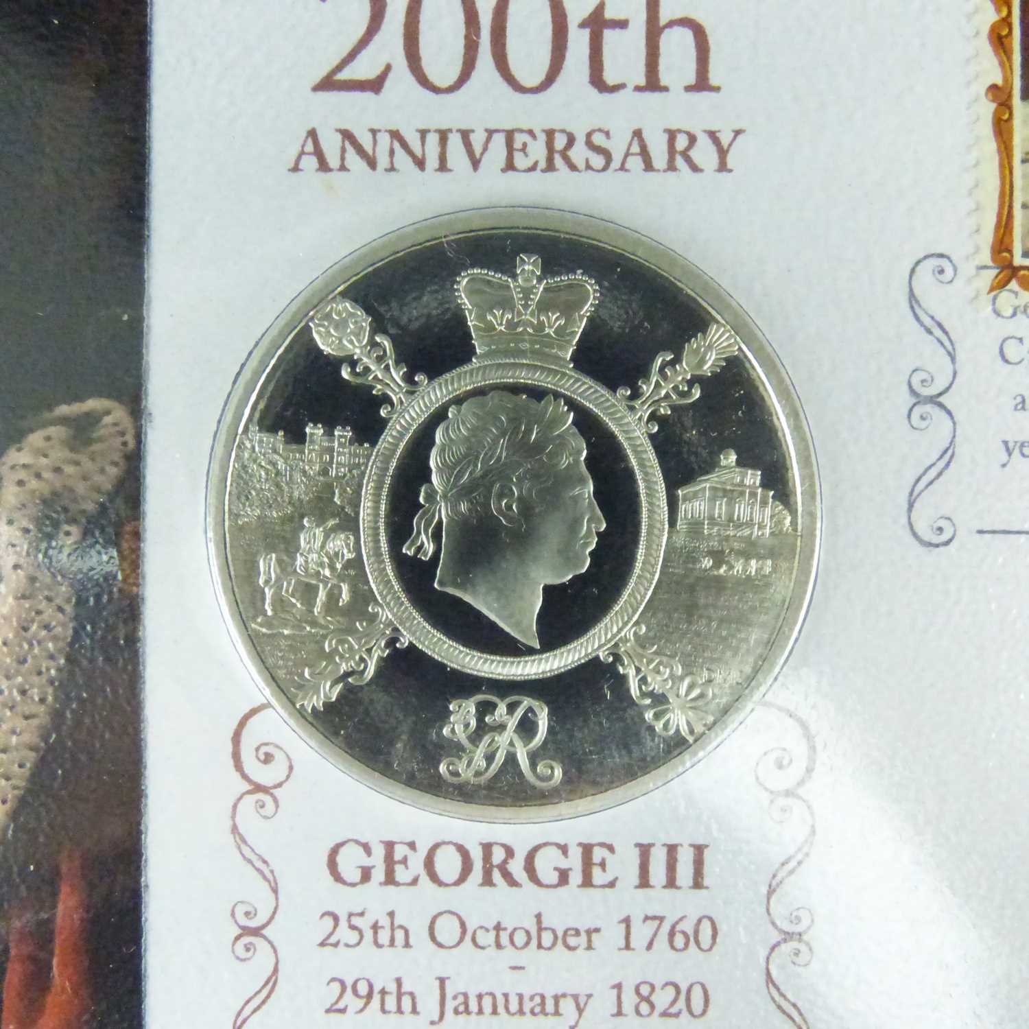 HARRINGTON & BYRNE; two silver coin covers, comprising '2020 200th Anniversary of King George III - Image 4 of 4