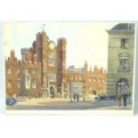 REGINALD MILLS (British, 20th century); watercolour depicting The Gate House, St James Palace,