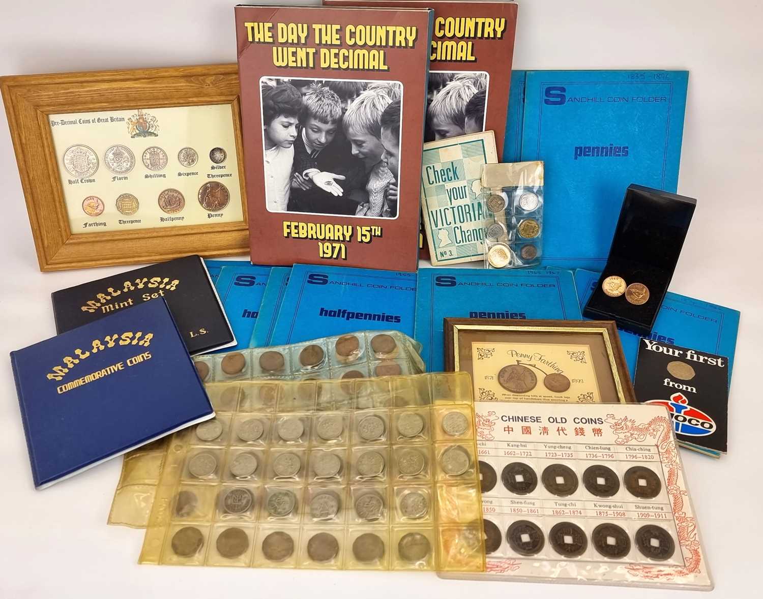 Various coin packs and other collectible coins to include 'Check Your Victorian Change' booklet, '