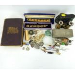 Various mixed collectibles to include a book 'The Complete Herbalist', opera glasses,