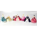 ROYAL DOULTON; six figures comprising HN2330 'Meditation', HN1997 'Belle o' the Ball', HN2471 '