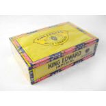 A sealed box of fifty King Edward VII Imperial Mild Tobacco cigars.