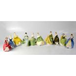 ROYAL DOULTON; ten figures comprising HN2315 'The Last Waltz', HN2398 'Alexandra', HN2345 '