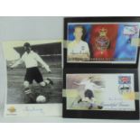 SIR TOM FINNEY; three signed items of memorabilia, comprising a 'Legend of the Beautiful Game' first