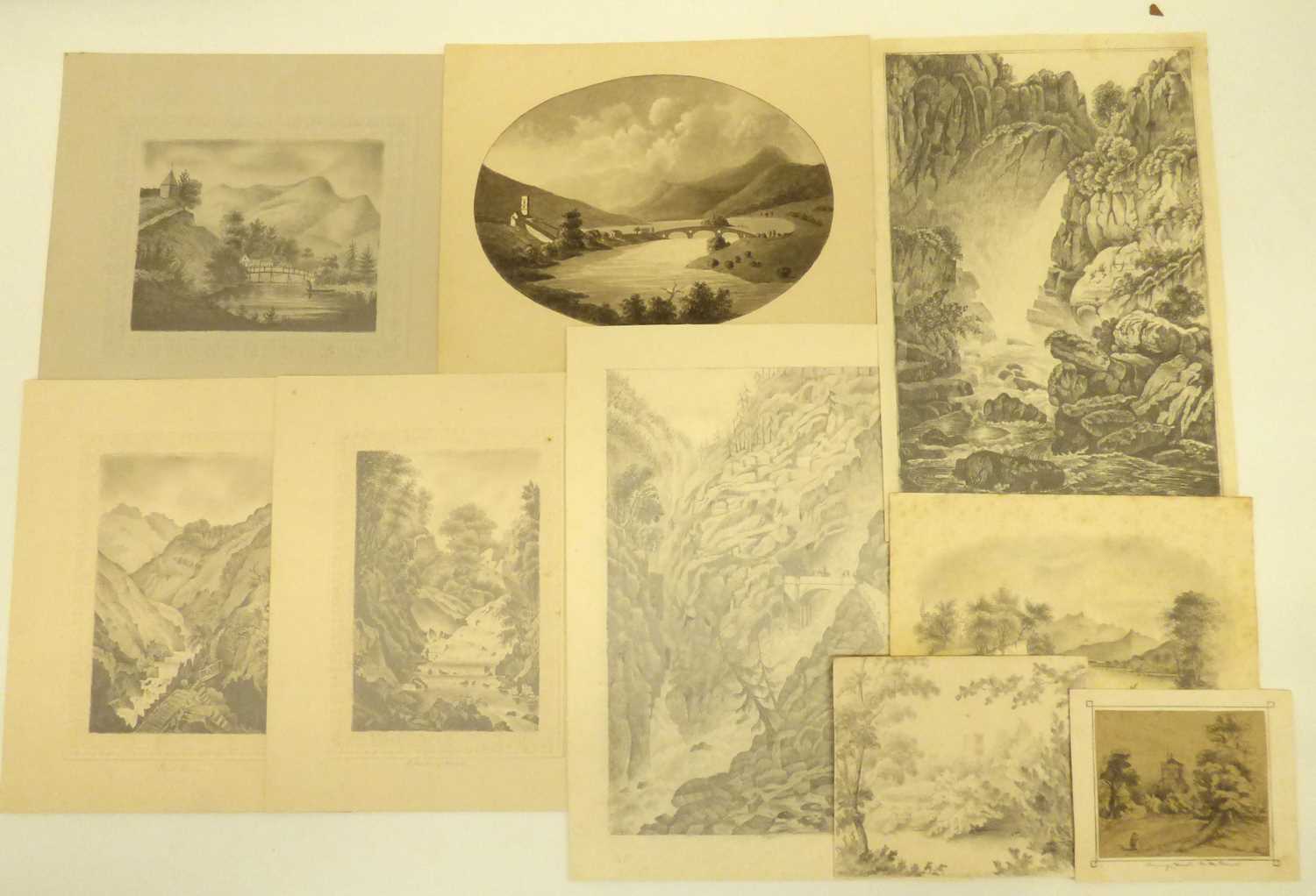 Seventeen early 19th century well executed pencil studies/drawings by the Peacock family, circa 1836 - Image 4 of 4