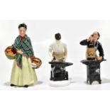 ROYAL DOULTON; three figures comprising HN1953 ‘The Orange Lady’, HN2240 ‘The Blacksmith of