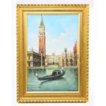 GIOVANNI RABASSO; oil on board, Venice, signed lower right, 30cm x 20cm, framed. Condition Report: