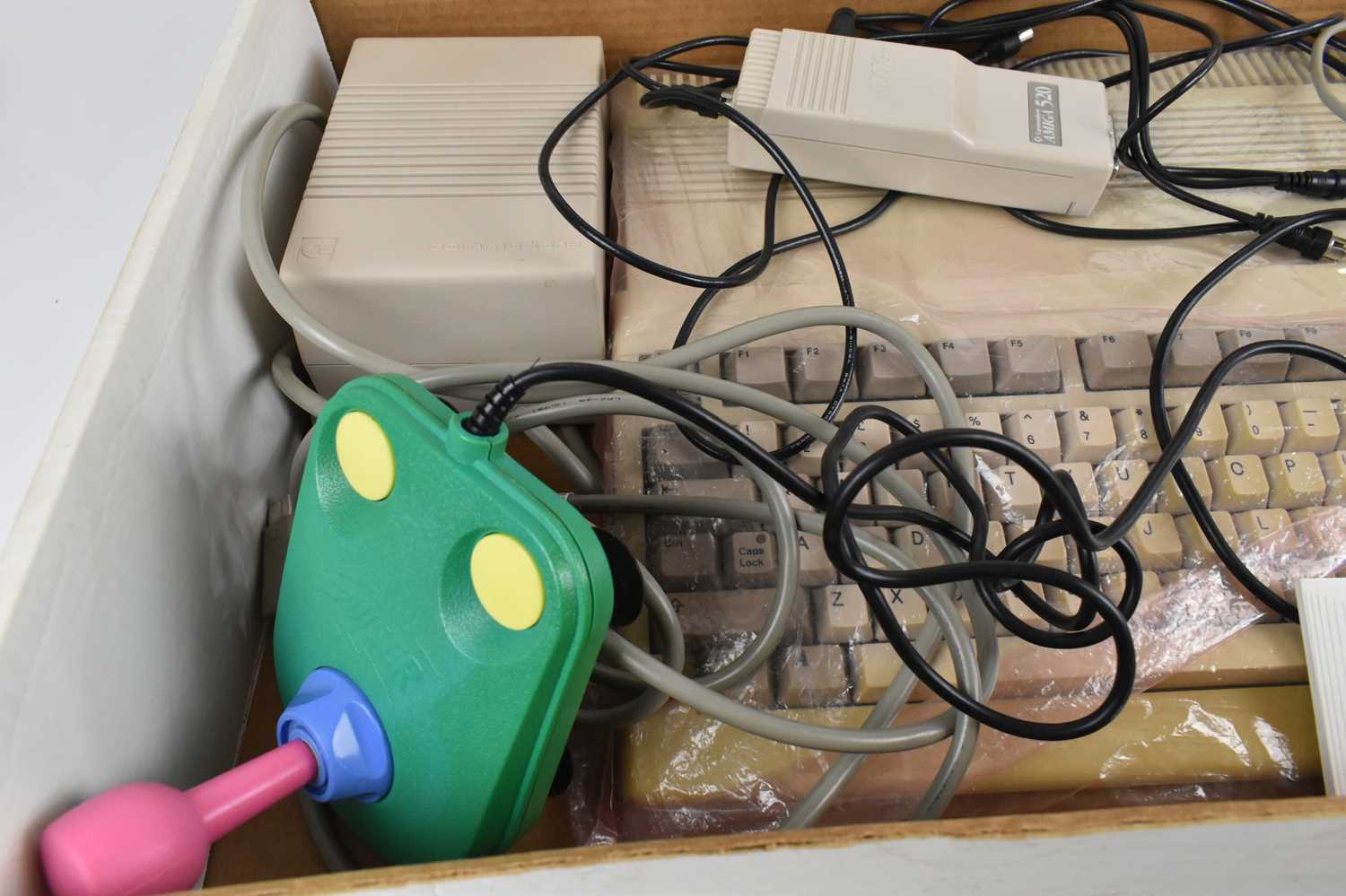 COMMODORE 500; a boxed computer console with two controllers and six arcade games. - Image 3 of 5