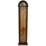 ADMIRAL FITZROY; a 19th century mahogany cased barometer, height 106cm.