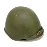 A Russian 1940 pattern army helmet, with low batch number, possibly World War II.