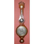 C.A CANTI HIGH HOLBORN; an early 19th century mahogany wheel barometer with engraved silvered