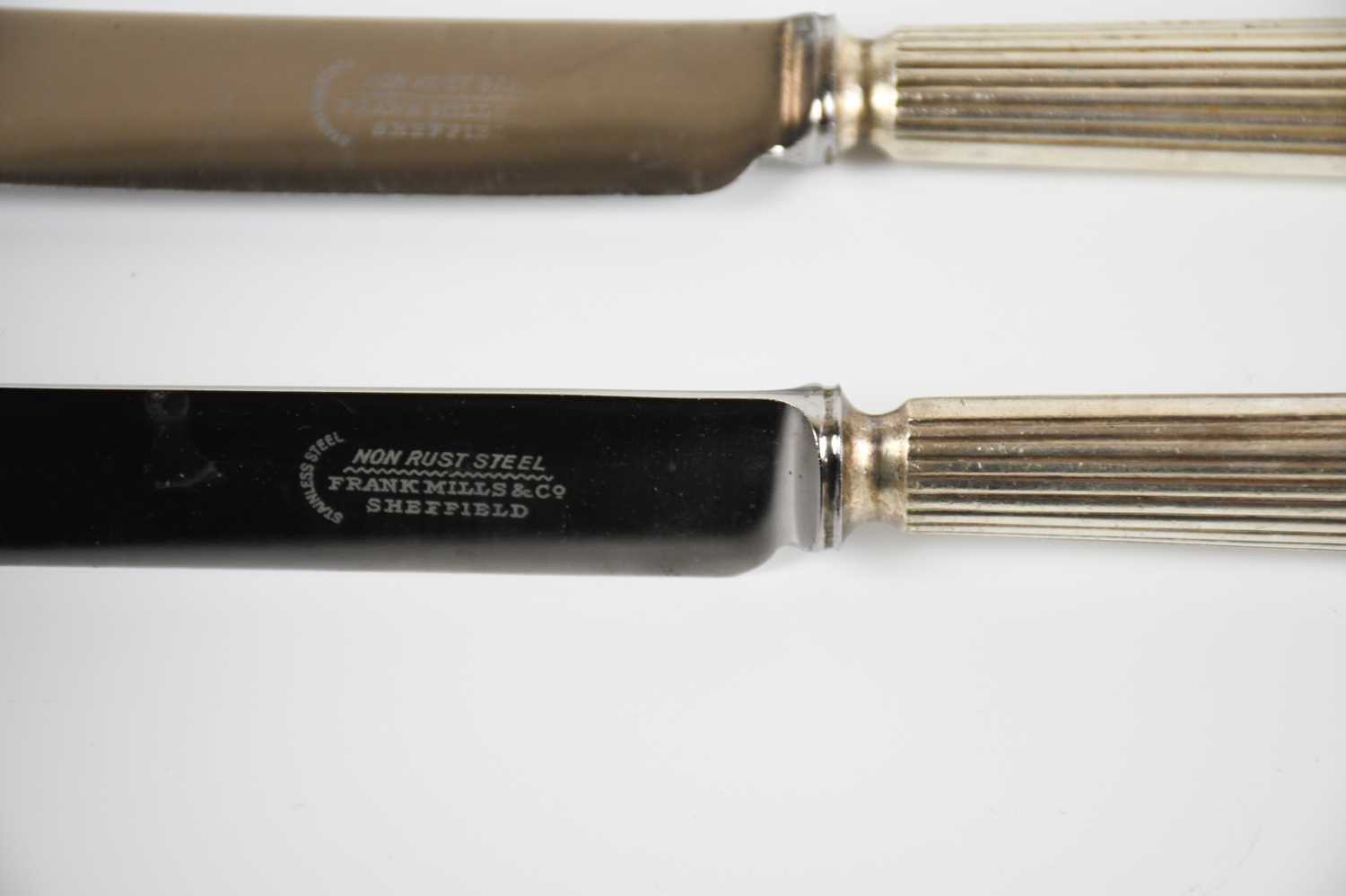 MASONIC INTEREST; a collection of twenty white metal and stainless steel Masonic Lodge dinner knives - Image 7 of 7