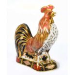 ROYAL CROWN DERBY; an animal form paperweight 'The Fighting Cockerel' a specail edition of 150 for