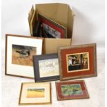 A large quantity of decorative watercolours, prints and drawings, the majority framed and glazed.