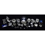 SWAROVSKI; a collection of crystal animals and paperweights, to include penguin, height 8cm, owl,