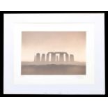 † TREVOR GRIMSHAW (1947-2001); a limited edition lithograph in colours on wove, 'Stonehenge', 35/50,