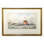 EARLY 20TH CENTURY ENGLISH SCHOOL; watercolour, maritime scene ‘Old Pier’, indistinctly signed lower
