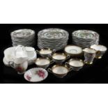 An assortment of ceramics to include a Coalport 'Indian Tree' pattern part dinner service, Royal