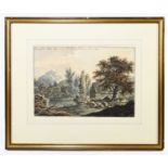 THOMAS WRIGHT OF NEWARK (1773-1839); watercolour, 'View of Schlossberg nr Toplitz in Bohemia',