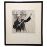 E. FAIRHURST; an etching, ‘The Andrea Ferrara’, 17/60, signed lower right, 26.5 x 27cm, framed and