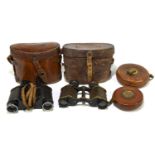 A pair of Ross of London military issue Mk2 no.5 binoculars, numbered 21647, with impressed crow's