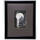 † ROGER HAMPSON (1925-1996); oil on board, study of railway archway, signed lower right, 15.5cm x