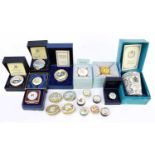 A collection of nineteen modern enamel pill and trinket boxes, to include Halcyon Days and Bilston &