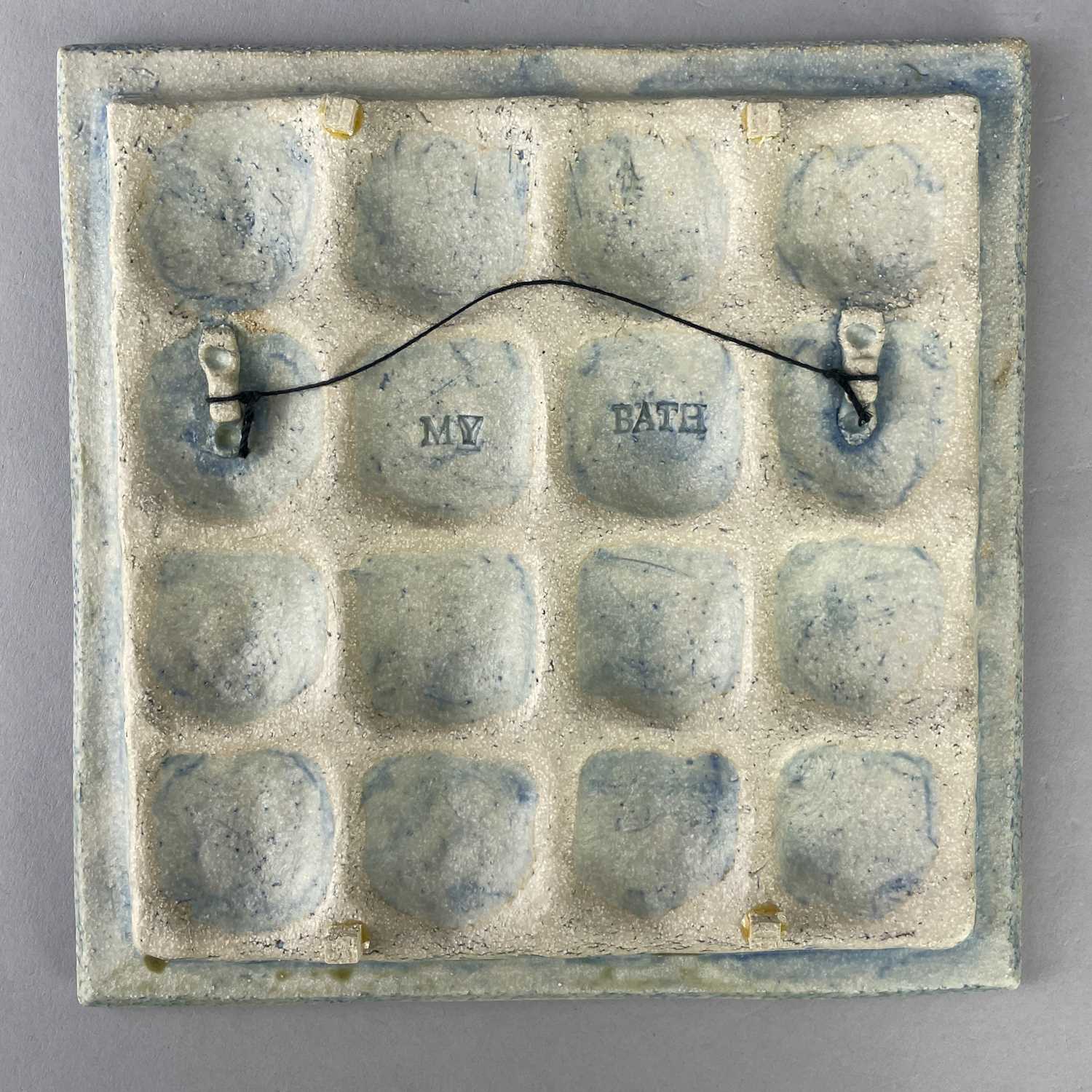 † ALASDAIR NEIL MACDONELL (born 1947); a stoneware face mask/wall hanging, impressed ANM mark, - Image 3 of 4