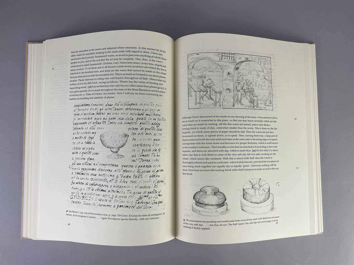 CIPRIANO PICCOLPASSO; 'The Three Books of the Potter's Art', a facsimile of the manuscript in the - Image 7 of 8