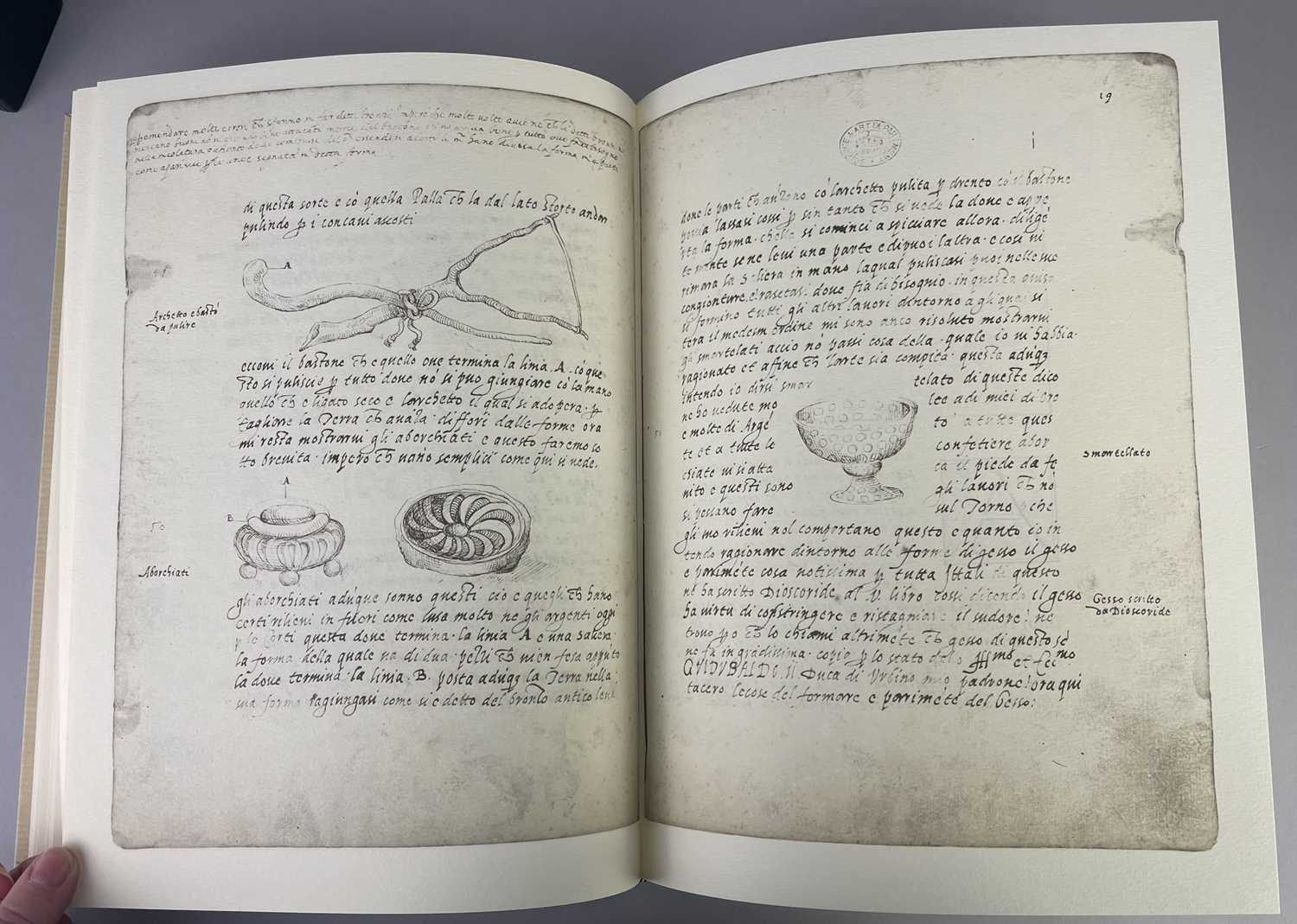 CIPRIANO PICCOLPASSO; 'The Three Books of the Potter's Art', a facsimile of the manuscript in the - Image 4 of 8