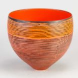 PIPPIN DRYSDALE (born 1943); a deep porcelain vessel with inlaid decoration, incised signature and