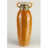 † ANNA LAMBERT (born 1957); a tall earthenware amphora decorated with a sprigged hen, incised