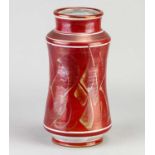 † ALAN CAIGER-SMITH (1930-2020) for Aldermaston Pottery; a tin glazed earthenware albarello vase