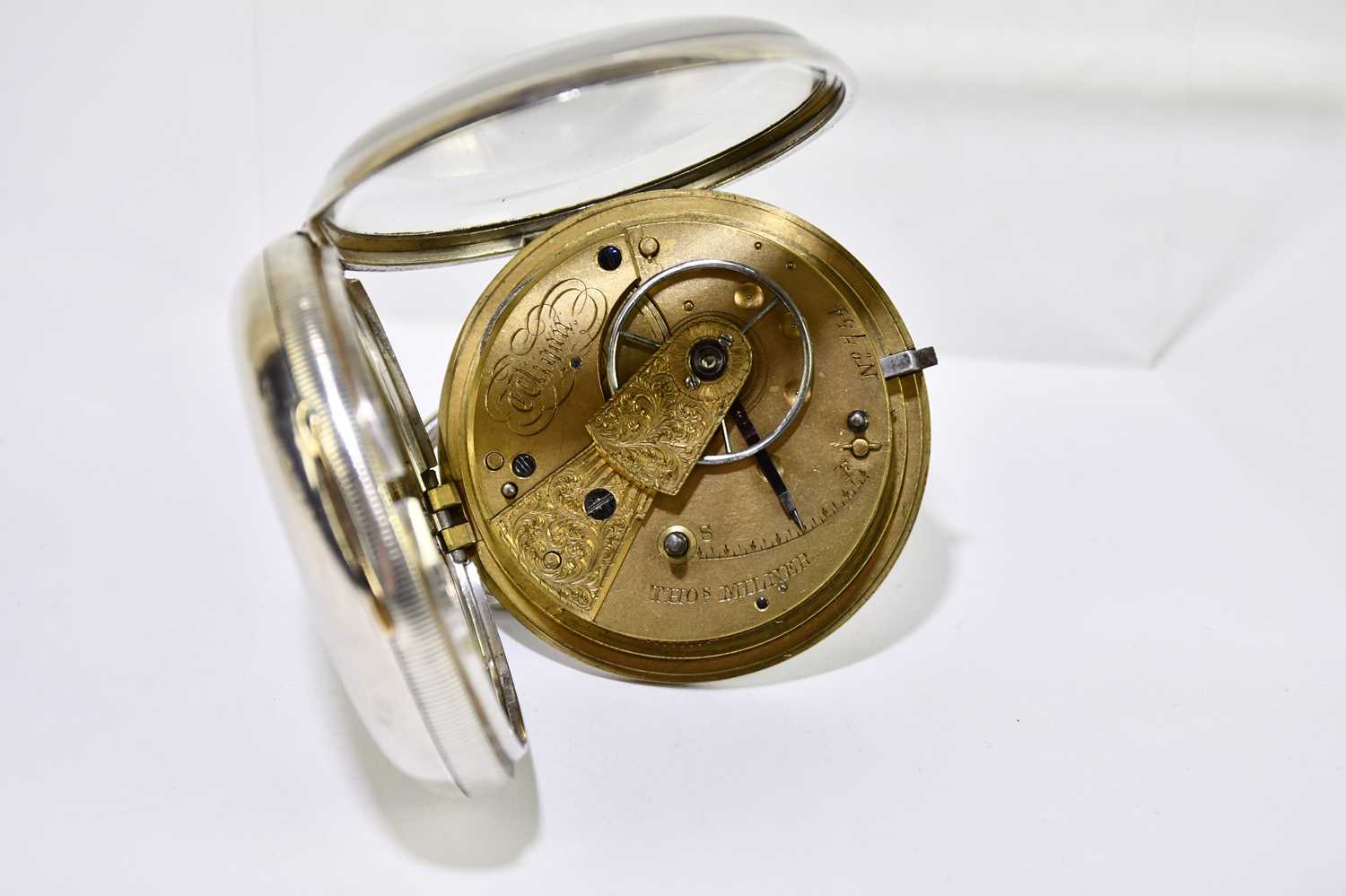THOMAS MILNER, WIGAN; a Victorian hallmarked silver cased key wind pocket watch, the silvered dial - Image 5 of 5