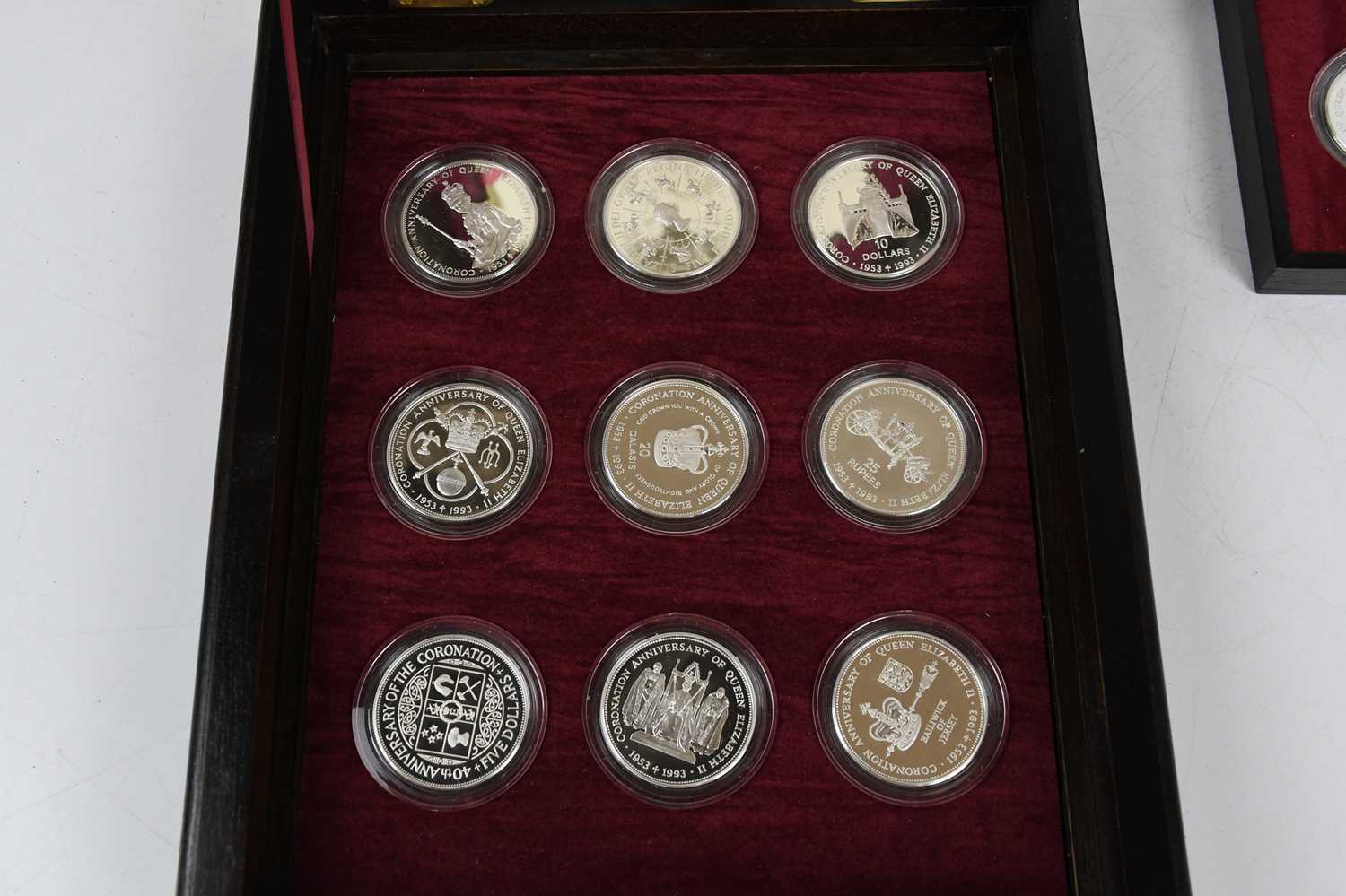 ROYAL MINT; a limited edition Queen Elizabeth II 40th Anniversary Coronation Collection, - Image 2 of 3