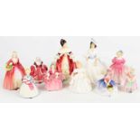 ROYAL DOULTON; a group of ten figures to include 'Southern Belle' HN2229, 'Monica' HN1467, '