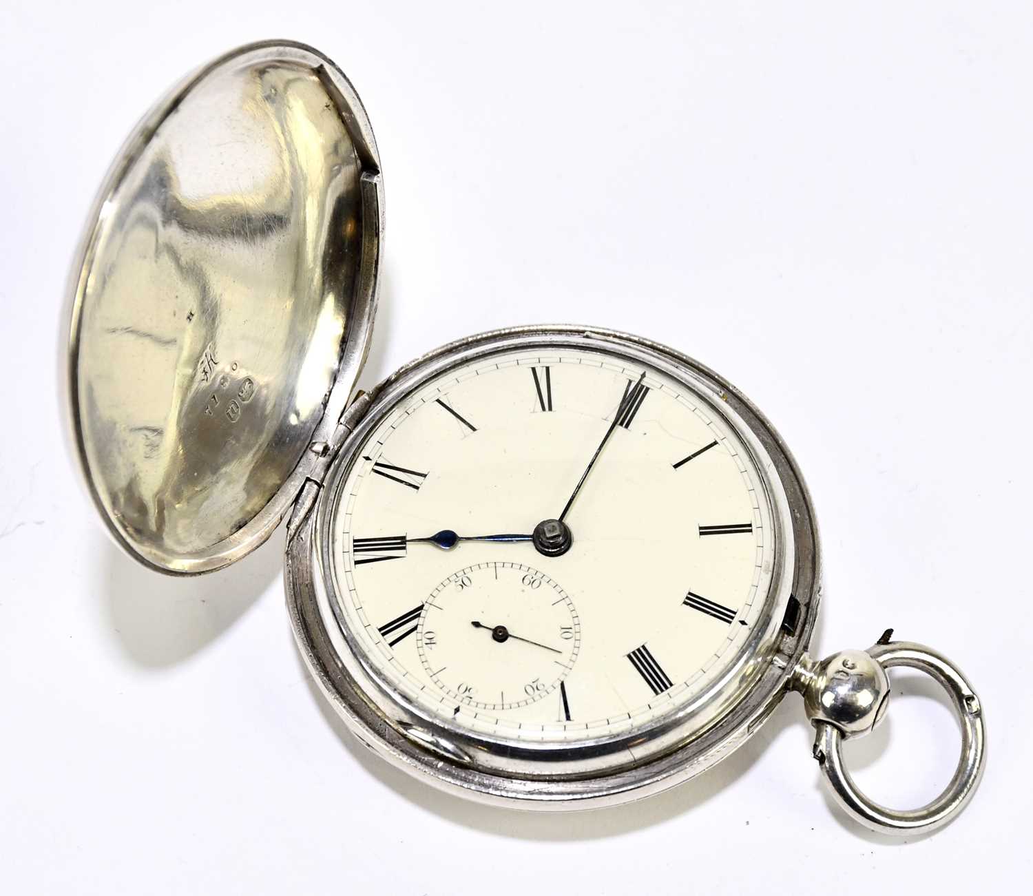 FRENCH, BRISTOL; a William IV hallmarked silver cased key wind full Hunter pocket watch, the