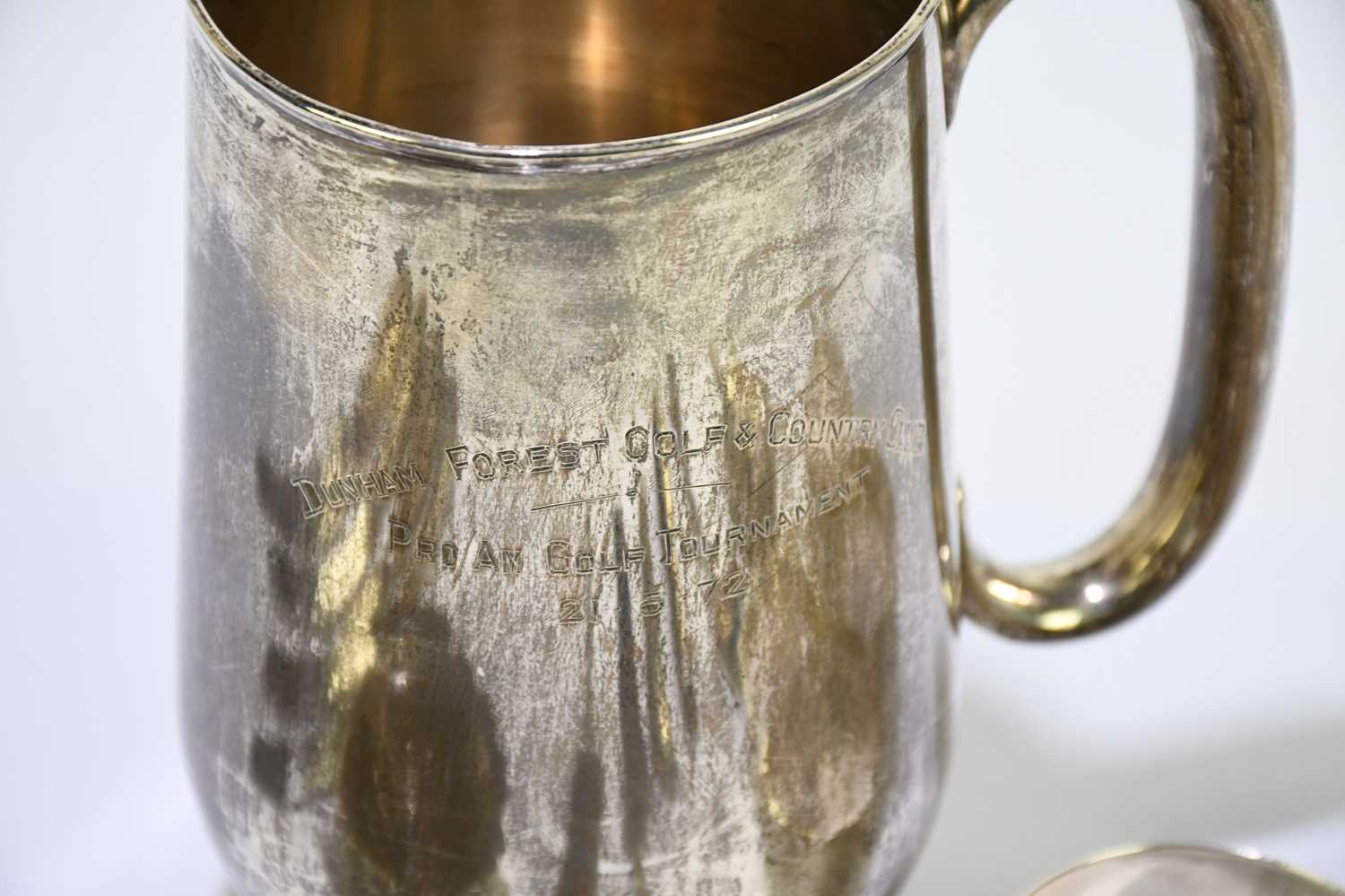 JAMES DIXON & SONS; an Edward VII hallmarked silver mug of tapering cylindrical form with - Image 8 of 8