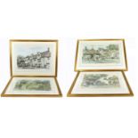 AFTER ERIC STURGEON; a group of four pencil signed prints, all depicting village scenes, signed