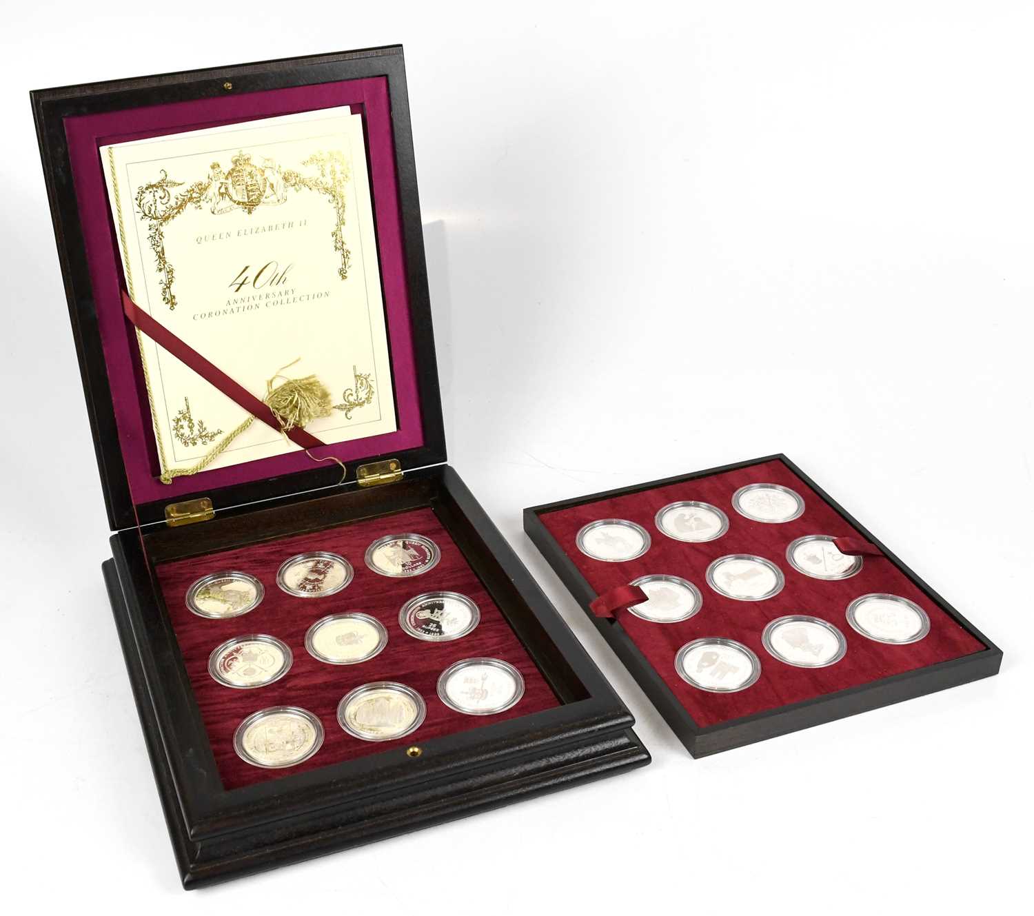 ROYAL MINT; a limited edition Queen Elizabeth II 40th Anniversary Coronation Collection,
