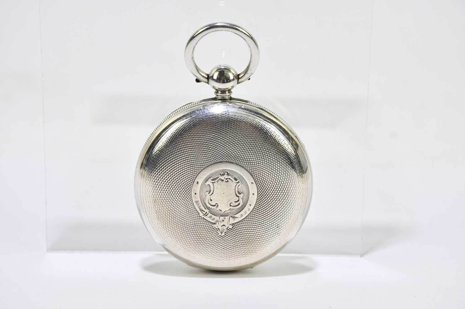 THOMAS MILNER, WIGAN; a Victorian hallmarked silver cased key wind pocket watch, the silvered dial - Image 2 of 5