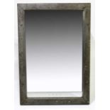 LONDON NORTH EASTERN RAILWAY; a vintage railway mirror, the rectangular plate etched LNER to the