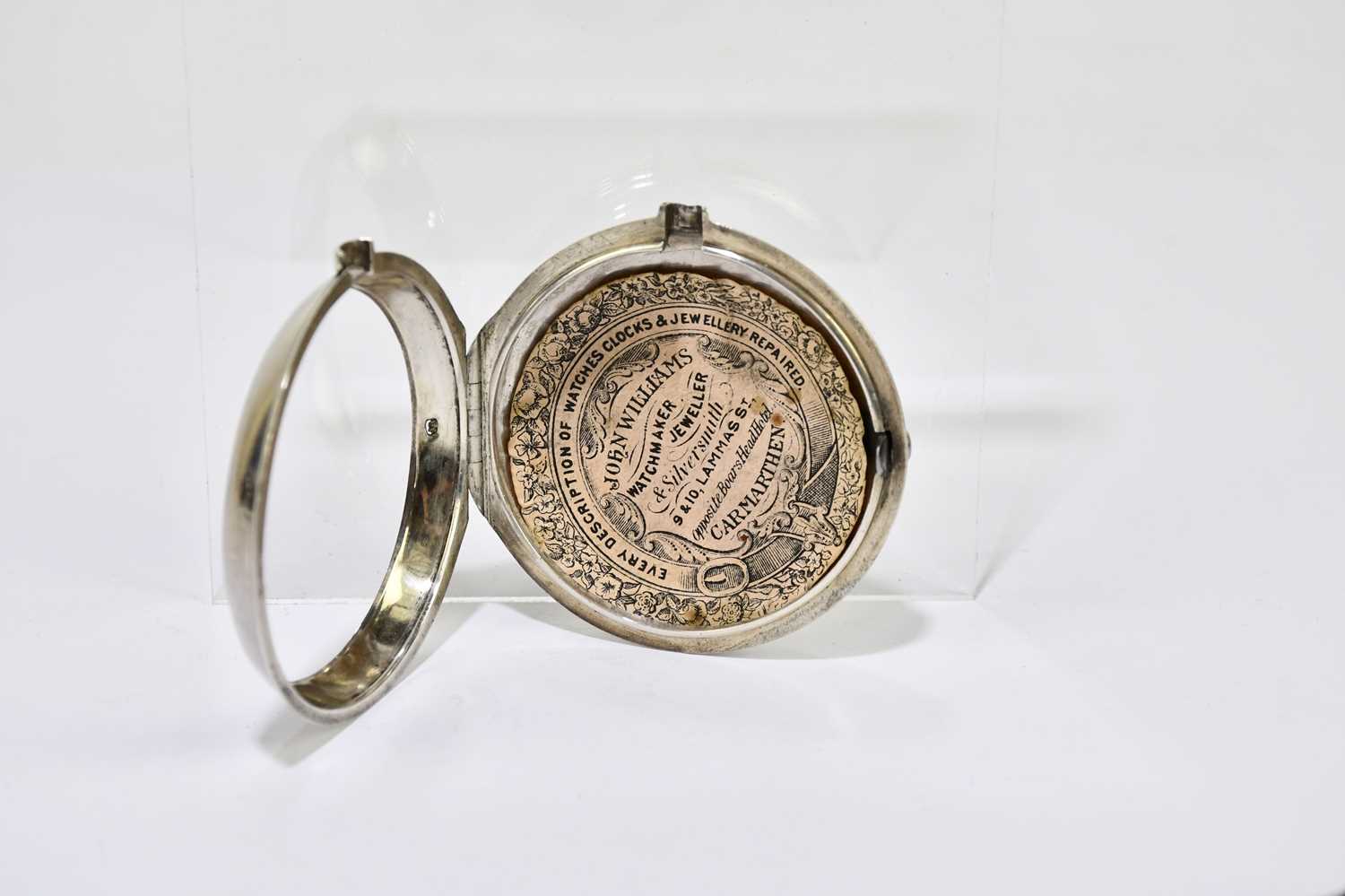 J. SNELLING, ALTON; a William IV hallmarked silver key wind pair cased open face pocket watch, the - Image 3 of 8