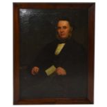 WH JOHNSON; oil on canvas, portrait of Mr Kilvert (of Kilvert's Lard), signed and dated 1876, 104