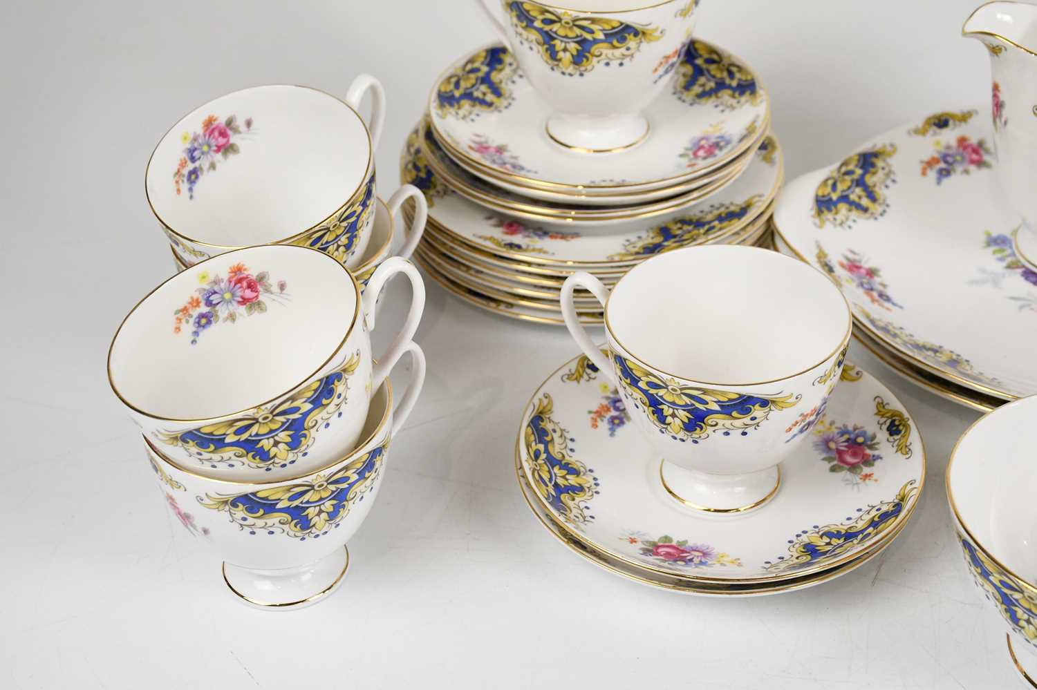 SHELLEY; a forty piece tea service decorated in pattern 14146 (40).Condition Report: The jug does - Image 2 of 4