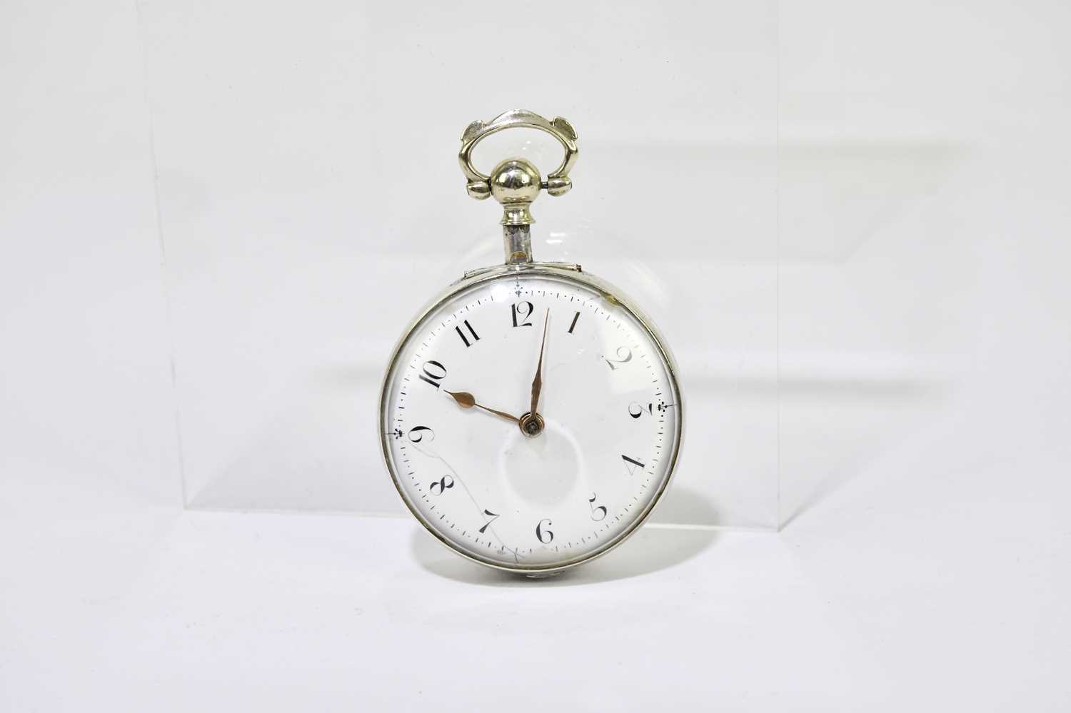 J. SNELLING, ALTON; a William IV hallmarked silver key wind pair cased open face pocket watch, the - Image 4 of 8