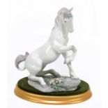 LLADRO; a Privilege model of a unicorn, no 7697, height 21.5cm, on an oval stand. Condition